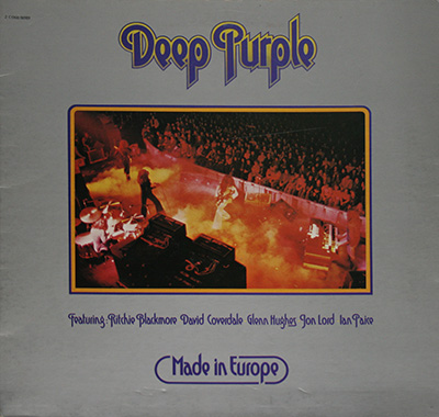 DEEP PURPLE  - Made in Europe (France) album front cover